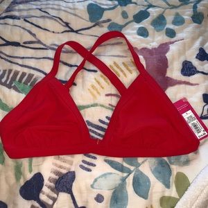 Target red swim suit bikini top